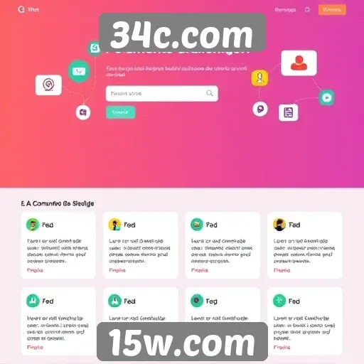 Recursos de comunidade no site 34c.com